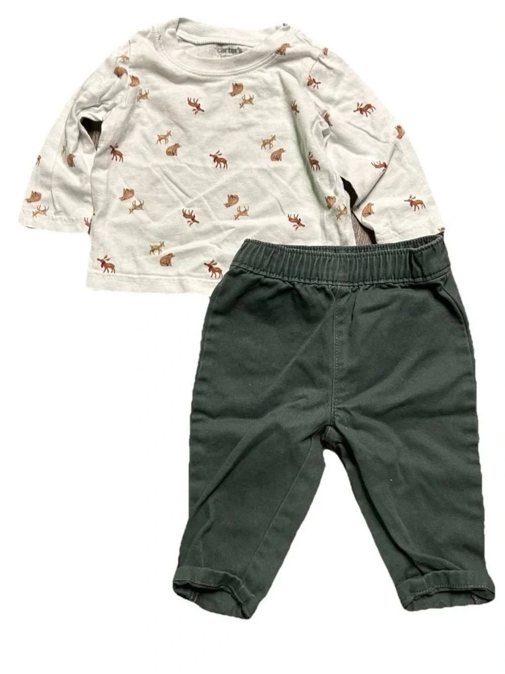 Baby Boy Clothing Gap Flannel Jeans Camo Long Sleeves Size 6-9 Months